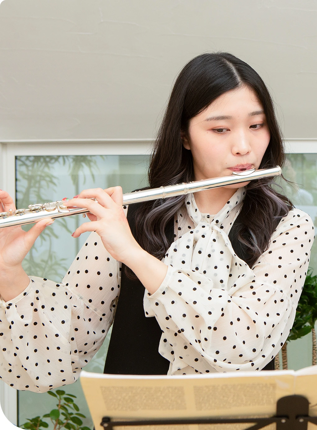 フルートレッスンの様子